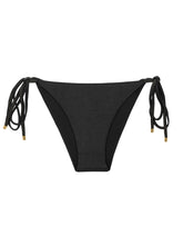 Load image into Gallery viewer, Product Front: Rio De Sol Bottom Bottom Shimmer-Black Lacinho