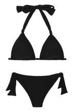 Load image into Gallery viewer, Product Front: Rio De Sol Set Set Dots-Black Mel Italy