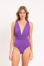 Load image into Gallery viewer, Model Front: Rio De Sol One-Piece Amuleto Marina