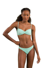 Load image into Gallery viewer, Model Front: Rio De Sol Top Top Malibu-Menta Bandeau-Duo