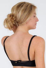 Load image into Gallery viewer, Image 06: Rio De Sol Top Top Shimmer-Black Bandeau-Reto