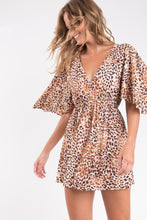 Load image into Gallery viewer, Image 05: Rio De Sol Mini Dress Leopard Mini Dress