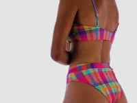 Load and play video in Gallery viewer, Video: Rio De Sol Set Set Tulip-Garden Bandeau-Reto Hotpant-Cos