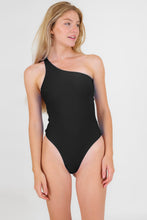 Load image into Gallery viewer, Model Front: Rio De Sol One-Piece Nero Santorini
