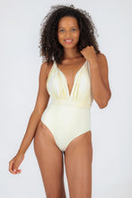 Load image into Gallery viewer, Model Front: Rio De Sol One-Piece Off-White Marina