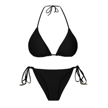 Load image into Gallery viewer, Product Front: Rio De Sol Set Set Touch-Black Tri-Inv Cheeky-Tie