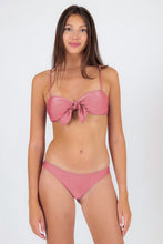 Load image into Gallery viewer, Model Front: Rio De Sol Top Top Shimmer-Confetti Bandeau-Knot