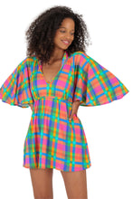 Load image into Gallery viewer, Model Front: Rio De Sol Mini Dress Tulip-Garden Mini Dress