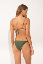 Load image into Gallery viewer, Model Back: Rio De Sol Bottom Bottom Shimmer-Croco Ibiza-Comfy-Gold
