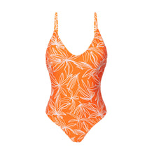 Load image into Gallery viewer, Product Front: Rio De Sol One-Piece Trail-Orange Hype
