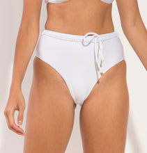 Load image into Gallery viewer, Image 10: Rio De Sol Bottom Bottom Shimmer-White Belted-High-Waist
