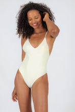 Load image into Gallery viewer, Model Front: Rio De Sol One-Piece Off-White Hype
