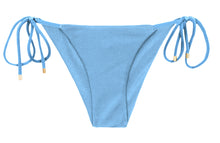 Load image into Gallery viewer, Product Front: Rio De Sol Bottom Bottom Shimmer-Baltic-Sea Cheeky-Tie
