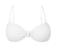 Load image into Gallery viewer, Product Front: Rio De Sol Top Top Bora-White Bandeau-Joy
