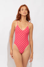 Load image into Gallery viewer, Model Front: Wednesday In Hawaii By Rio De Sol One-Piece Kiko-Guava Hilo
