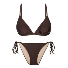 Load image into Gallery viewer, Product Front: Rio De Sol Set Set Shimmer-Coffee Tri-Fixo Ibiza-Comfy
