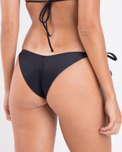 Load image into Gallery viewer, Image 07: Rio De Sol Bottom Bottom Touch-Black Cheeky-Tie
