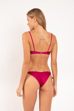 Load image into Gallery viewer, Model Back: Rio De Sol Top Top Shimmer-Desejo Balconet-Tie
