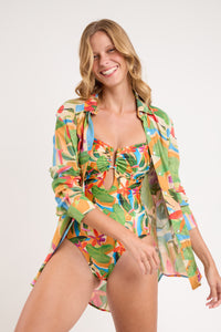 Image 04: Rio De Sol Shirtdress Tropical Shirt Greta
