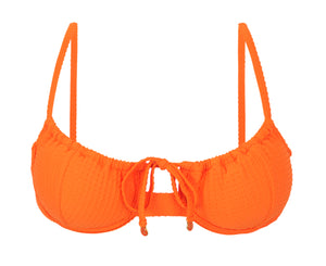 Top Dots-Orange Balconet-Tie