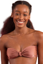 Load image into Gallery viewer, Top Shimmer-Copper Bandeau-Joy
